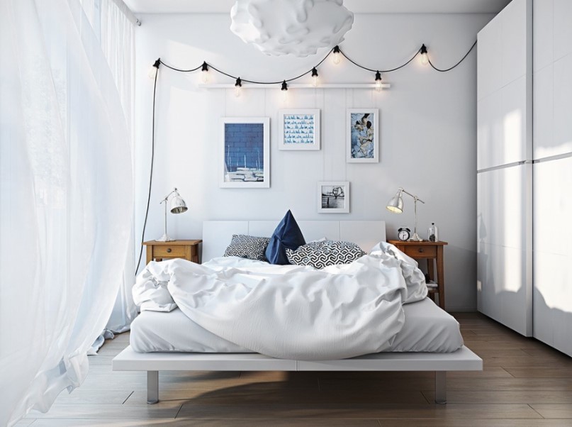 phòng ngủ phong cách Scandinavian