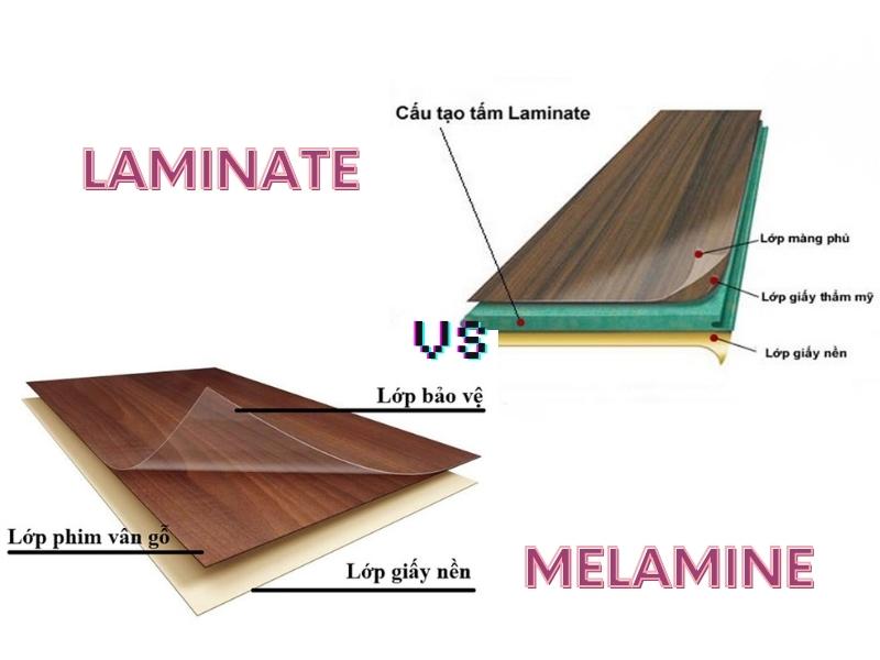 So sánh laminate và melamine