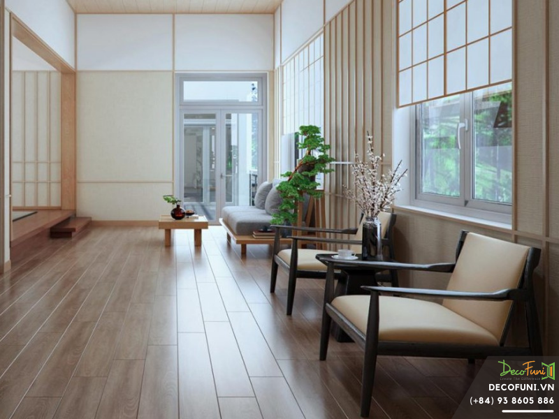 thiết kế nội thất biệt thự kiểu Nhật