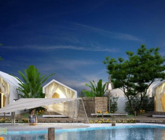 TOP Mẫu thiết kế resort mini đẹp HÚT KHÁCH nhất 2022